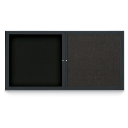 United Visual Products Corkboard, 60"x36", Synthetic Cork/Satin UV405PLUS-SATIN-FORBO
